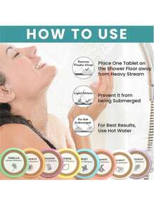 8件香薰蒸汽淋浴礼盒套装 - 含精油和浴盐的沐浴球。送给妈妈和爱人。居家水疗和自我护理的理想之选。母亲节、生日礼物，以及情人节男女皆宜的完美礼物。 - 1PCS - 查看 4