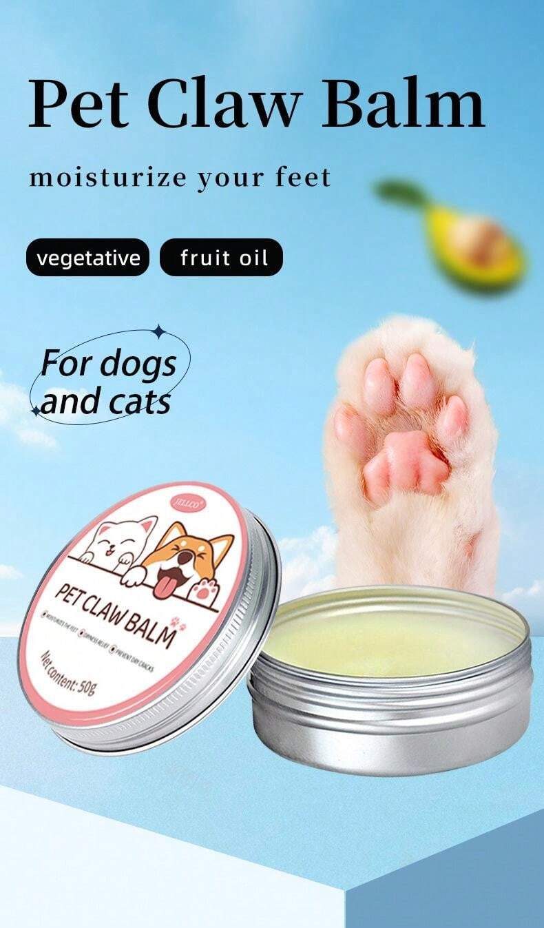 1 Box 50g Pet Paw Balm, Hydrating Paw Wax For Dry Cracked Paw Pads