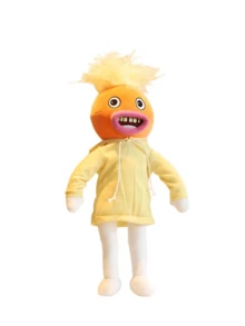 Divertente e strano pupazzo di peluche di mostro arancione, bambola carina e adorabile come accessorio per giochi , per il fai da te - multicolore - Visualizzare 3