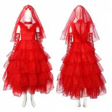 The Amazing Dillat Cosplay Dress-Up Halloween Costume Halloween Costumes Red Wedding Dress Activities COS Costumes - A - View 6