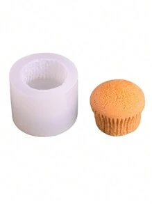 1 件迷你蛋糕形硅胶模具，新款复古 DIY 香薰蜡烛模具 - 白色 - 查看 6