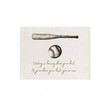 1Pc Bóng Chày In Tường Phòng Bé Trai Cổ Điển Nghệ Thuật Thể Thao Phòng Trẻ Em Nghệ Thuật In Trung Tính Trang Trí Phòng Bé Trai Phòng Trẻ Em In - Nhiều màu - Xem 16