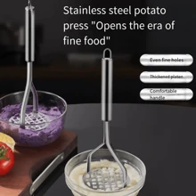 1pc Stainless Steel Potato Baby Food Puree Press Manual Masher Household Potato Press Kitchen Tools