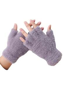 Găng tay nhung không ngón Unisex, thích hợp cho mùa thu và mùa đông giữ ấm sử dụng hàng ngày - Nhiều màu - Xem 6