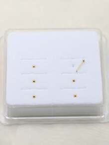 6 Stücke 925 Sterling Silber 1,5mm Kugel Nasenstecker, Silber Nasenpiercingschmuck