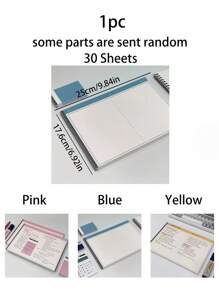 学生书写笔记本 横版梅拉德笔记本 可撕式学生专用学习笔记本 笔记本记事本 和记录簿 1 件 - 彩色 - 查看 8