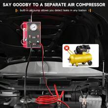 ANCEL S300 Lite Car EVAP Smoke Machine Diagnostic Vacuum Leak Detection Tester - Red - View 5