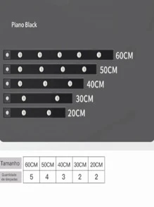 3 Colors LED Motion Sensor Light USB Rechargeable Kitchen Cabinet Wardrobe Lamp - màu đen - Xem 2