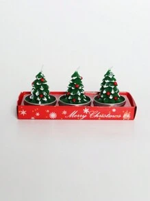 Christmas Candle Set: Carnival Romantic Ornaments Christmas Small Candle Light Gift Gift, Home Holiday Decorations - Smoke-Free, No Batteries Required, Made Of Wax