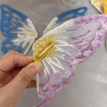 2pcs Gothic Witch Big Bow Hairpin, Halloween Demon 3D Bat Wing Hairclip Lolita Hair Accessories