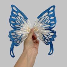 2pcs Gothic Witch Big Bow Hairpin, Halloween Demon 3D Bat Wing Hairclip Lolita Hair Accessories