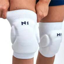 N1 Sport Spry Knit 3D Professional Volleyball Knee Pad Protection - 白色 - 查看 2