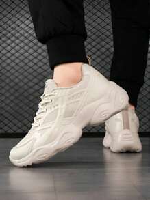 Tênis Masculino Novos para Halloween, Cor Sólida, Elevador, Absorção de Choque, Confortável, Lâmina, Calçado para Corrida em Estrada, Moda Sola Grossa, Sapatos Esportivos Casuais, Adequados para Todas as Estações. Adequado para Adolescentes, Verão Casual ou Esportes Outdoor ou Viagem de Férias ou Presentes de Formatura ou Acessórios de Vestido de Aniversário, Academia