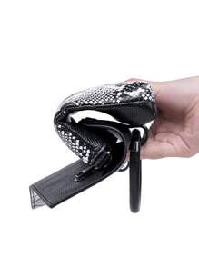 Wzór jest wycinany losowo z tkaniny 1 sztuka PU Wzór krokodyla Damska torba typu crossbody, damska torebka, torba na ramię, kopertówka na imprezę, torebka, portfel, kopertówka, odpowiednia na kolację, imprezę, imprezę, wypoczynek, zakupy