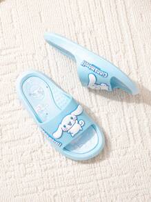 Sanrio Sanrio Cinnamoroll Slipper, Summer Cartoon Cute Soft Soles Indoor Bathroom, Non-Slip, Children's Slippers, For Girl