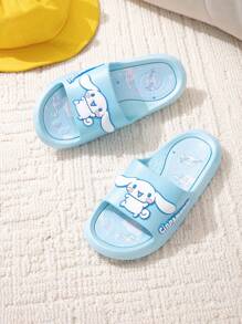 Sanrio Sanrio Cinnamoroll Slipper, Summer Cartoon Cute Soft Soles Indoor Bathroom, Non-Slip, Children's Slippers, For Girl