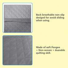 Túi đựng đồ kê tay ghế sofa, túi đựng đồ ghế bành, giá đỡ điều khiển từ xa TV, có thể sử dụng cho giá đỡ điều khiển từ xa ghế ngả, điều khiển TV, điện thoại, báo, tạp chí, kính và nhiều đồ lưu trữ khác - Xám - Xem 4