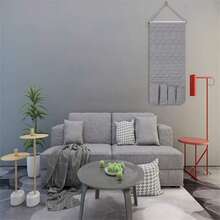 Túi đựng đồ kê tay ghế sofa, túi đựng đồ ghế bành, giá đỡ điều khiển từ xa TV, có thể sử dụng cho giá đỡ điều khiển từ xa ghế ngả, điều khiển TV, điện thoại, báo, tạp chí, kính và nhiều đồ lưu trữ khác - Xám - Xem 2