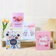 1 Pieza Álbum de Fotos con 100 Bolsillos, Álbum de Fotos de Dibujos Animados Lindo, Álbum de Fotos de Niños, Recuerdo del Crecimiento del Bebé, Recuerdo del Embarazo. Decoraciones y Regalos para Baby Shower, Regalos de Pascua. Cosas para Niñas/Niños