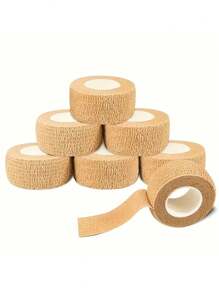 6 piezas de vendas adhesivas - Buena elasticidad para un soporte seguro, Tamaños de venda autoadhesiva, Accesorios para gimnasio, Cinta deportiva