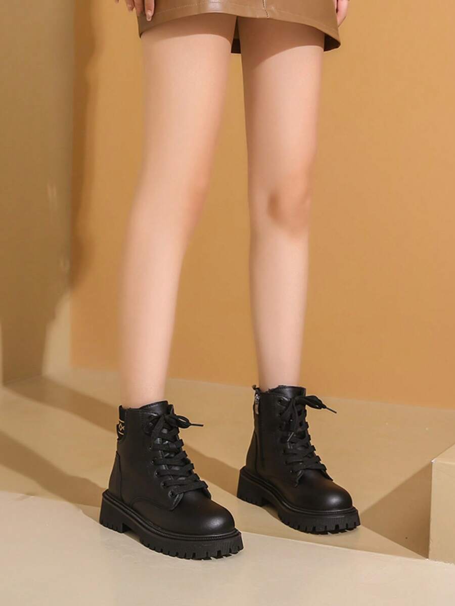 Fashionable Sexy Versatile High Heel Platform Boots, Chunky Heel