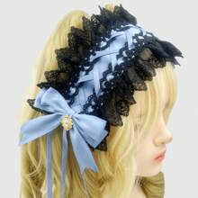 1 件女士多色蝴蝶结装饰头带，洛丽塔巴洛克少女风格，适合日常使用、角色扮演、外出、万圣节百搭发饰 - 彩色 - 查看 40