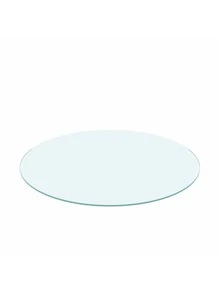 36" Inch Round Tempered Glass Table Top,Clear Glass, 1/4" Inch Thick Flat Polished Edge,Made Of High Quality Tempered Glass,With Wear-Resistant,Heat-Resistant, Corrosion Resistant And Impact Resistant Surface,Long Service Life,Perfect For Office Tables,Lobby Tables,Business Meeting Tables,Dining Tables,Patio Table Or Coffee Tables,Transparent.,YY Choice - 透明的 - 查看 7