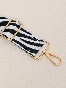New Contrast Color Zebra Pattern Wide Strap Accessory, Suitable For Women's Handbags, Crossbody Bags, Adjustable Replacement Strap, Small Gift - Multicolor - View 6