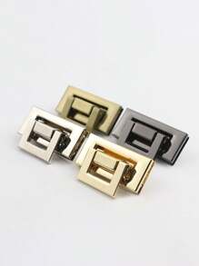 Diy 包包方形锁扣，金属锁包盒扣扣用于手袋单肩包钱包配件包锁，箱包五金配件插锁包锁金银金属扣扣手袋扣单肩扣按扣制作 Diy 钱包盒手袋配件，箱包手袋五金锁 Diy 包包金属锁插锁铁锁按压锁，箱包配件五金配件。﻿