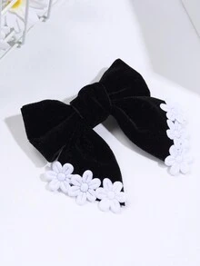 2 chiếc nơ cài tóc trang trí cho bé gái bằng nhung kẹp tóc hoa thanh lịch phụ kiện kẹp tóc cho thanh thiếu niên trẻ em - Nhiều màu - Xem 5