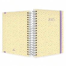 iscool Weekly Planner Plus 2025 Colors Sweet Polka Dots - 黃色 - 查看 2