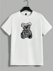 Conjunto Camiseta Algodão + Short Tectel Elastano Masculino Adulto