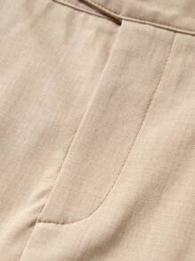 1 Stück Herren einfarbig mit Knopf verzierte Tasche lässige Hose, für den täglichen Gebrauch