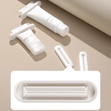 2/4pcs Toothpaste Tube Squeezer, Toothpaste Tube Clamp, Manual Toothpaste Dispenser, Multifunctional Facial Cleanser Dispenser, Bathroom Accessories Home Bathroom Decor Fall Decor Back To School - White - View 6