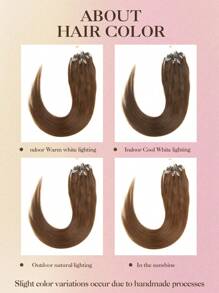 Micro-Loop Real Human Hair Extensions, Natural Black Straight Hair, Invisible Micro-Bead Thickened Micro-Loop Hair Extensions - S4 - View 9