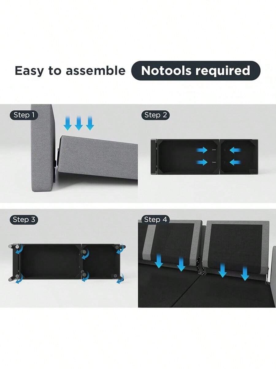 HONBAY Convertible Sectional Sofa, L Shaped Couch With Reversible