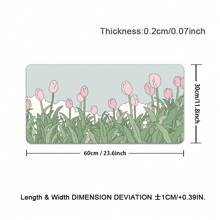 Mouse Pad Large XXL Tulip Long Mouse Pad Printing Animation Landscape Beautiful Cute Mouse Pad  Rubber Mouse Pad Computer Accessories Keyboard Mouse Popular Mat Table Mat Floor Mat Gift To Send Male And Female Friends Game Mouse Pad