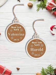 1 Pc Personalized Christmas Ornaments,Custom Christmas Decorations With Name ,Christmas Tree Decorations,Christmas Ornaments Set,Christmas Decorations Indoor,Christmas Decorations For Tree,Cute Christmas Decor For Family,Personalized Christmas Gifts.Personalized Gifts For Women,Men,Mother,Father,Mom