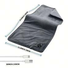 SULVGO Graphene Heating Pad, USB Powered, Adjustable Temperature, Explosion-Proof, Portable Hand & Belly Warmer, Crystal Super Soft Plush Fabric - Personal Care Electronics