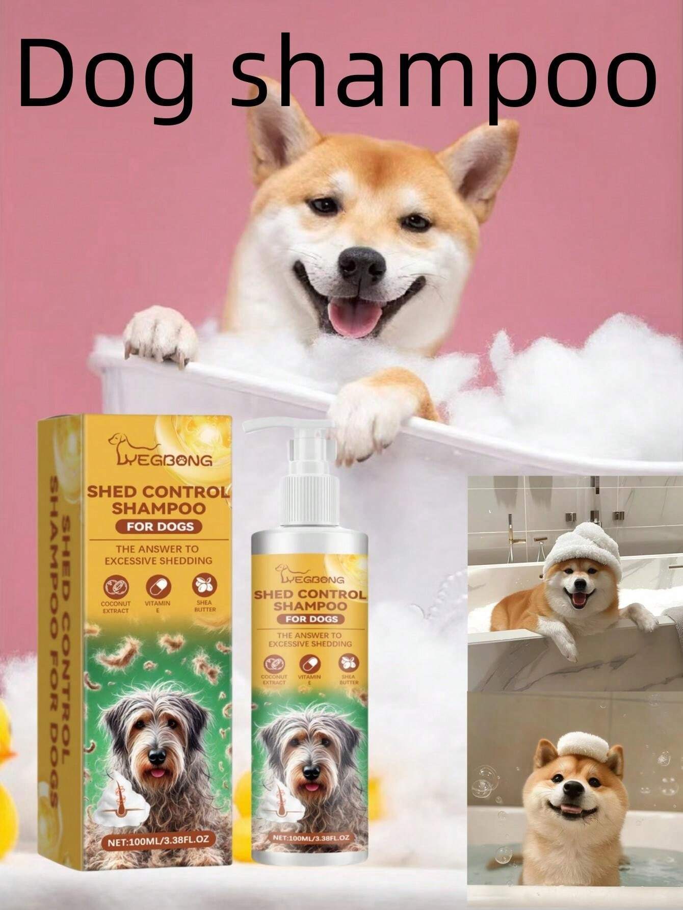 Dog Shampoo With Vitamin Essence, Gentle Cleansing And Softening For