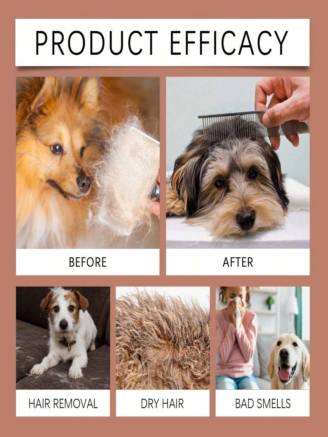 Dog Shampoo With Vitamin Essence, Gentle Cleansing And Softening For