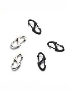 Bộ khóa kéo ba lô 2/4/6 chiếc, Kẹp khóa kéo chống trộm, Móc khóa kim loại đa năng Carabiner chữ S, Khóa kéo dễ kéo, Mặt dây chuyền móc chìa khóa chống thất lạc, Khóa kim loại di động hình chữ S để cắm trại và đi bộ đường dài ngoài trời, Phụ kiện DIY thủ công cho phụ nữ - Nhiều màu - Xem 4
