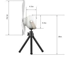 Electric Fan Camping Ceiling Fan Dormitory Small Fan Ceiling Fan Light Mosquito Net Ceiling Small High Wind Power Bed Dormitory, With Tripod Can Desktop Desktop, Adjustable Night Light,Battery Capacity: 7200mAh