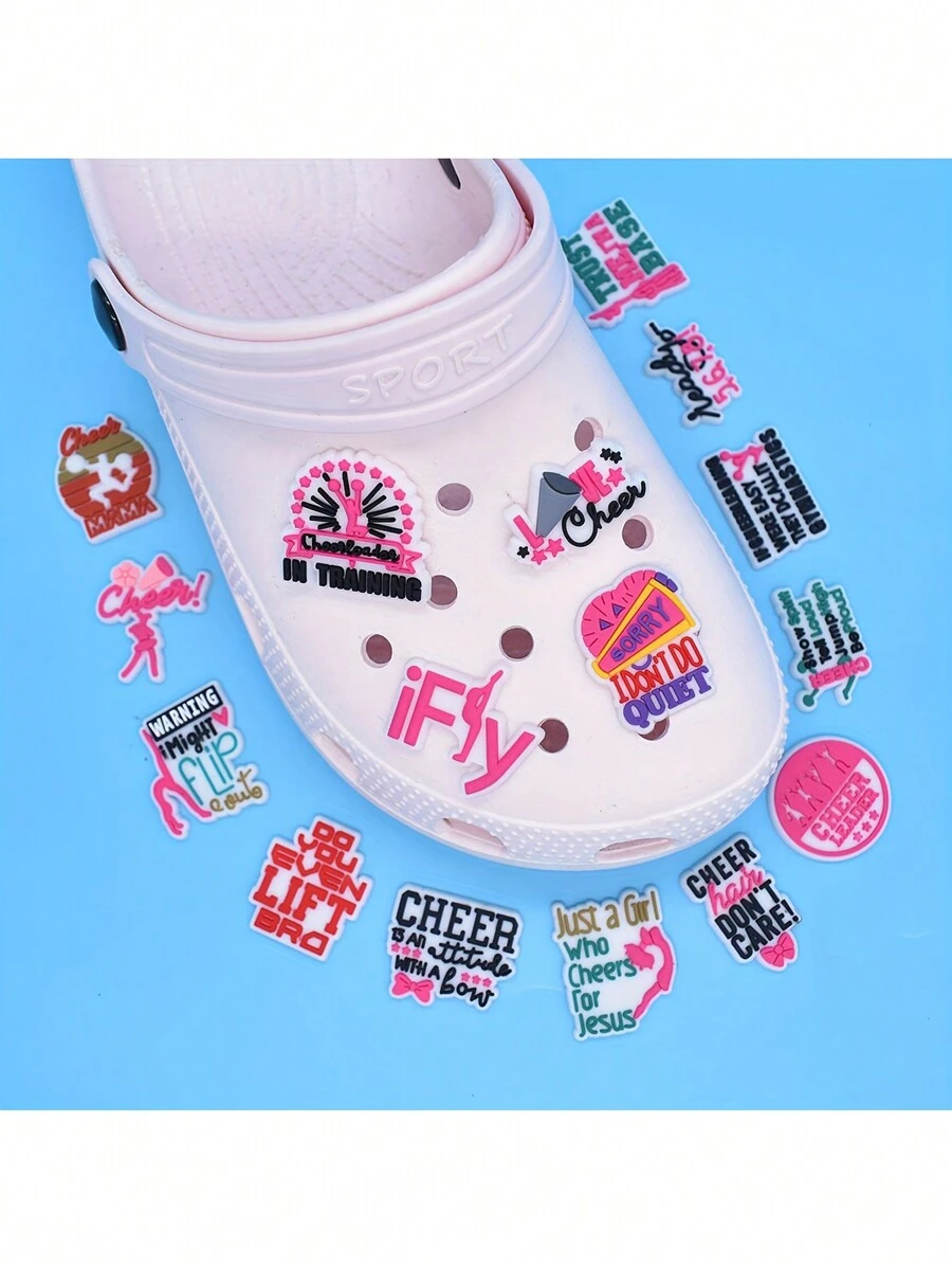 Jibbitz Shoe Cheer Charms For Crocs Cheerleading Shoe Charms