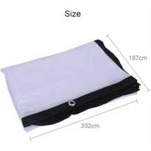 Projector Screen 150 Inch, Foldable Projector Screen, Pull Down Projector Screen,16:9 HD 4K Screen For School Home Theatre Cinema Office - Variant1 - View 2