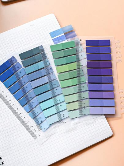 800pcs 4styles Retro European Color PET Memo Stickers Index Tabs, Labels In Muted Tones, Suitable For Students, Office & School Supplies Back To School