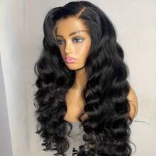 200% Density 13X4 HD Lace Front Wig Body Wave Lace Front Wigs Human Hair Brazilian Human Hair Wig Natural 13X4 Full Edges Lace Pre-Plucked Lace Wig With Baby Hair For Women Ear To Ear Swiss HD Lace For Natural Looking 8-40Inch - Natural Black - 查看 8