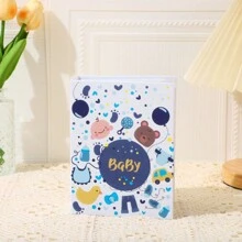 1 Pieza Álbum de Fotos con 100 Bolsillos, Álbum de Fotos de Dibujos Animados Lindo, Álbum de Fotos de Niños, Recuerdo del Crecimiento del Bebé, Recuerdo del Embarazo. Decoraciones y Regalos para Baby Shower, Regalos de Pascua. Cosas para Niñas/Niños
