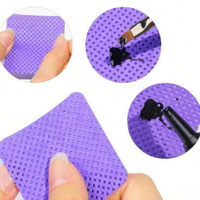 Paquete de 1000/600/300/100 toallitas limpiadoras de uñas sin pelusa, almohadillas quitaesmalte, toallitas limpiadoras de extensiones de pestañas, almohadillas quitaesmalte de acetona suave sin tejer, toallitas limpiadoras de uñas para preparación de uñas y eliminación de esmalte de uñas en gel, toallitas limpiadoras de pegamento para uñas sin pelusa, toallitas limpiadoras de extensiones de pestañas, toallitas limpiadoras de uñas sin pelusa, productos para el cuidado de las uñas. Suministros para uñas, cosas para uñas