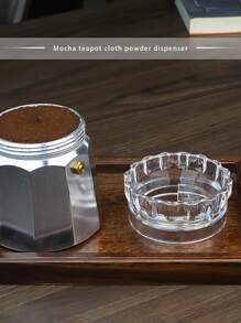 摩卡壶咖啡粉分配器 - 摩卡壶咖啡粉包装和分配专用配件 - 黑色 - 查看 3